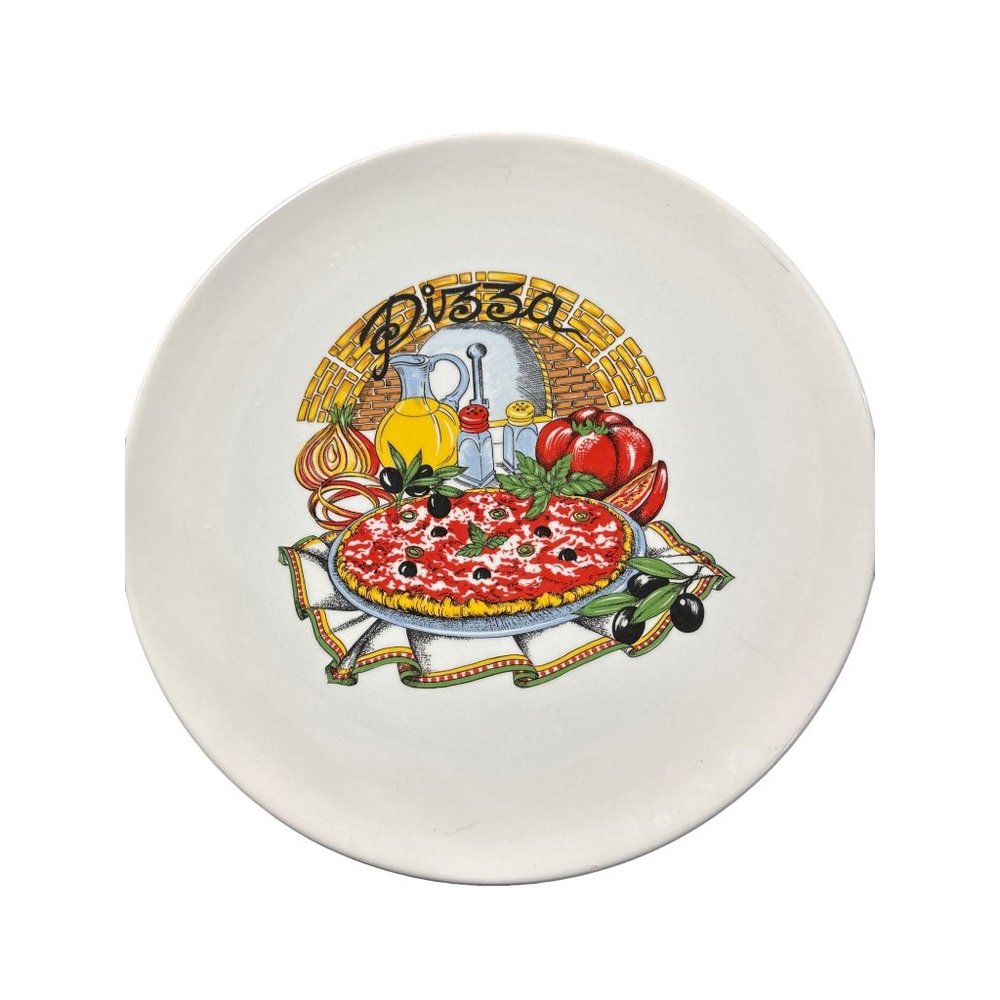 Vintage Rare Lillian  Made in Italy Pizza Platter Large